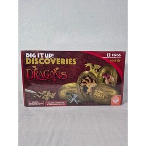 MindWare Dig It Up Discoveries Dragons Excavation Kit 12 Eggs STEM Toy New